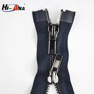 Double-Sided Zipper for Jackets