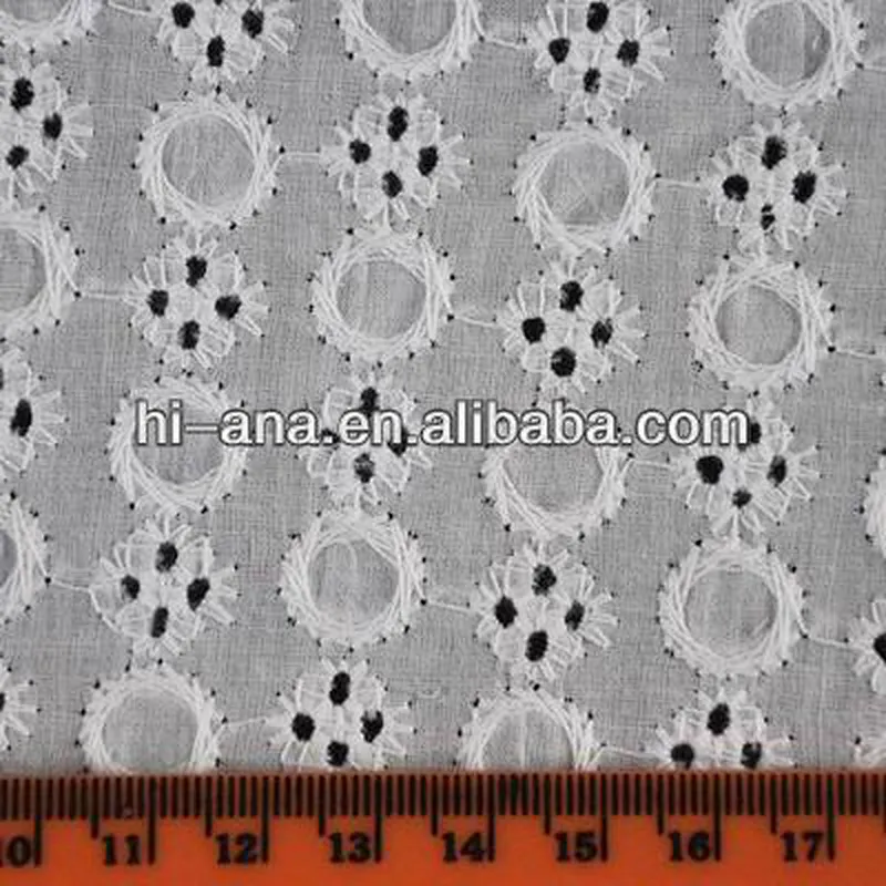 100% cotton lace fabric