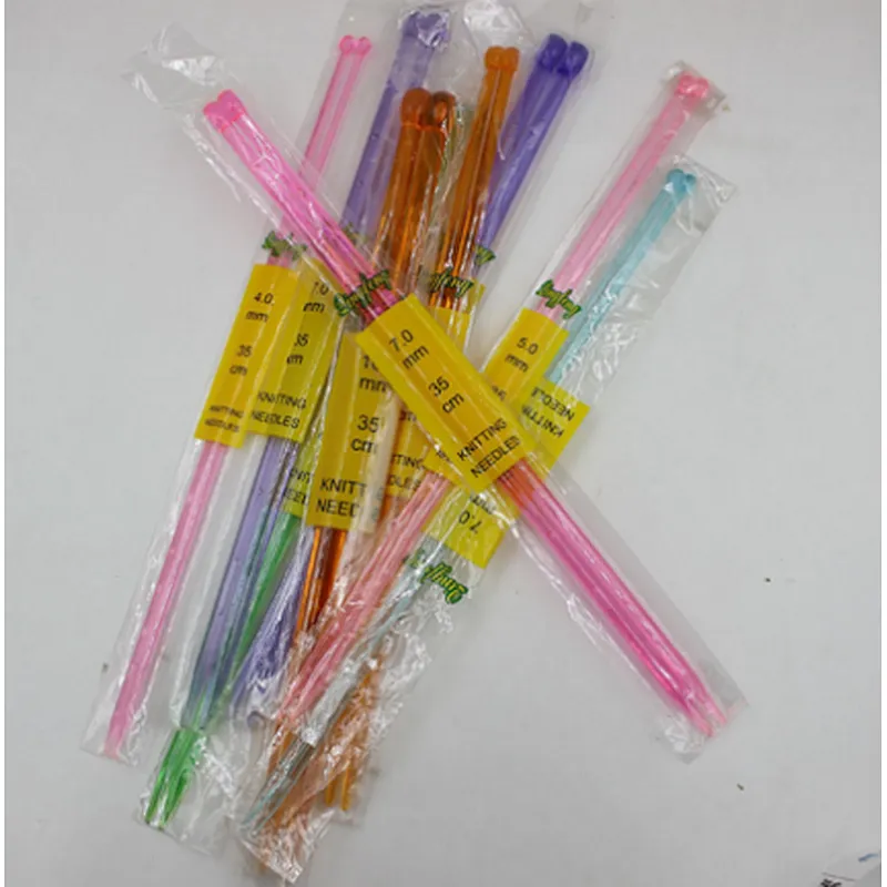china hand work accessories factory smb best selling colorful plastic needles for hand knitting