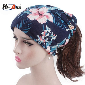 wholesale 2018 New trade two-tone braided head cap India turban hat for women