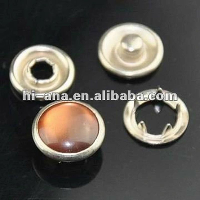 metal prong snap button(4pcs/set) with pearl face China supplier