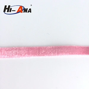 Colored 10mm Nylon Elastic Velvet Ribbon