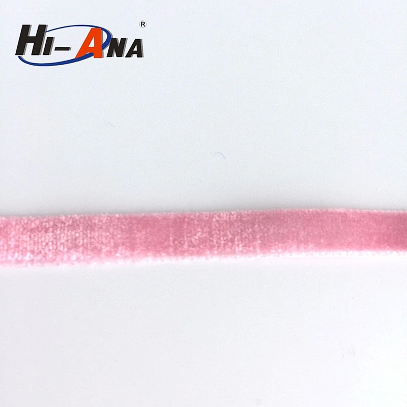 Colored 10mm Nylon Elastic Velvet Ribbon