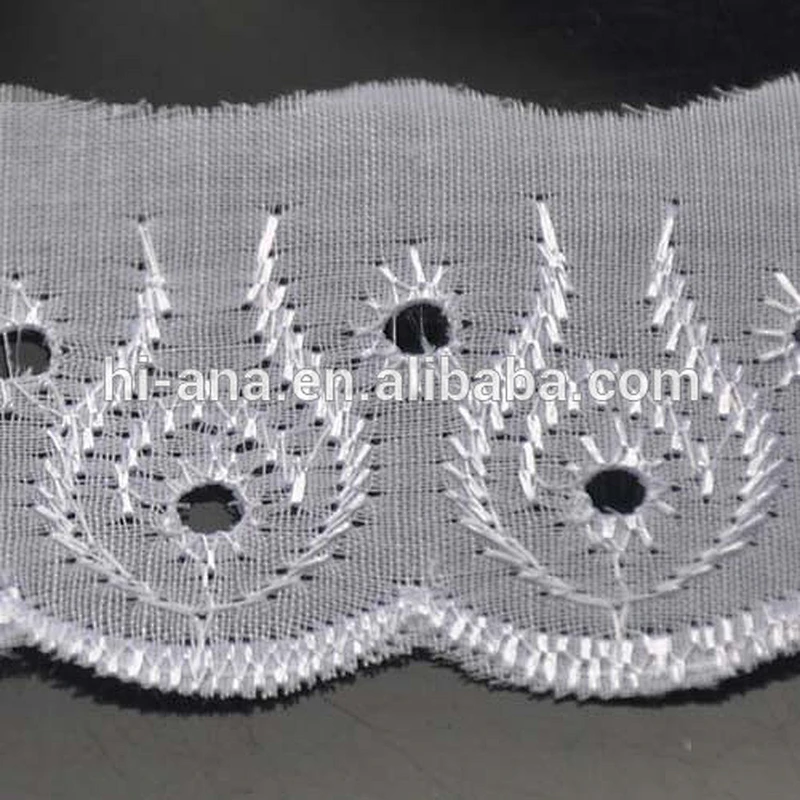 SEDEX Factory white lace trim wholesale,embroidery lace material,african cord lace trimming