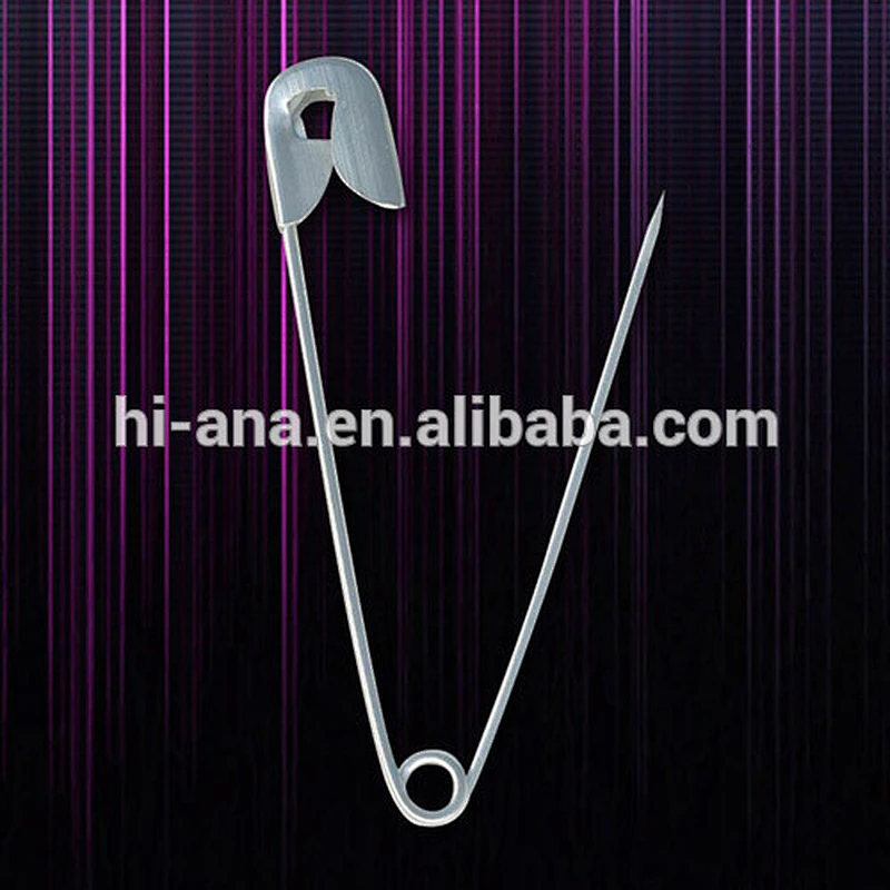 Wholesale 00 Nickle Free Silver Metal Steel Safety Pin