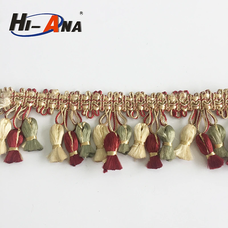 hi-ana trim2 Cheap price china team Factory supplier raffia fringe trim