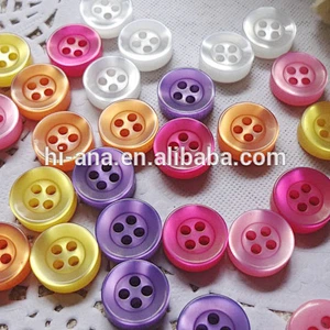 resin button for garment