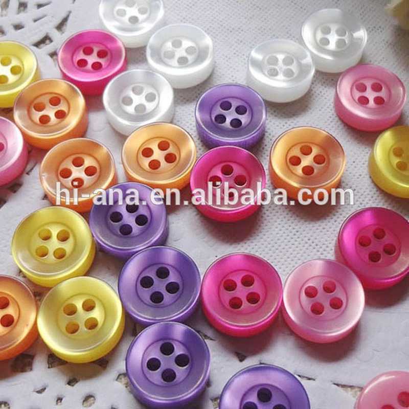 resin button for garment