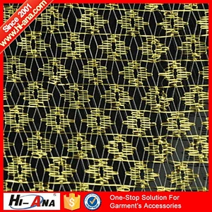 hi-ana fabric Direct factory prices multi color sequin mesh fabric