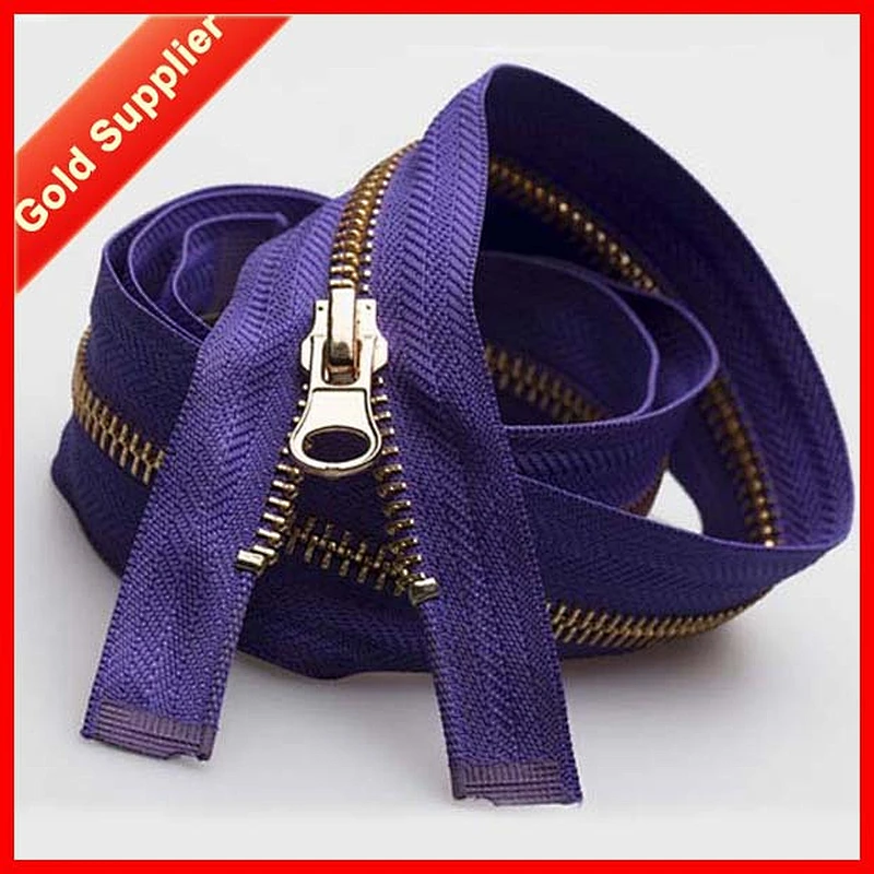 One to one order following Fancy heavy duty brass zippers