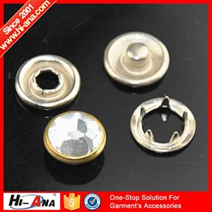 hi-ana button2 SGS certification Made in China snap button for garment