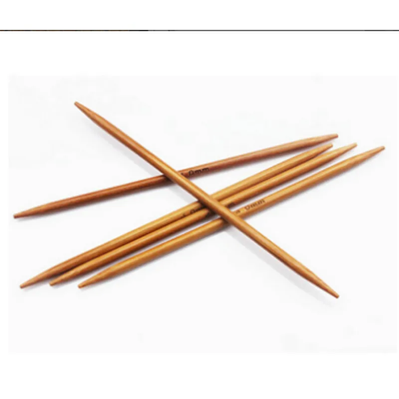 Bamboo knitting needle natural and carbonized color
