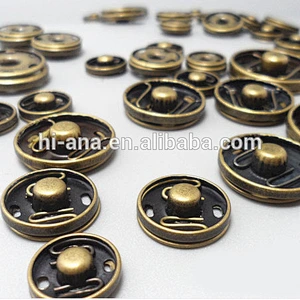press button for garment
