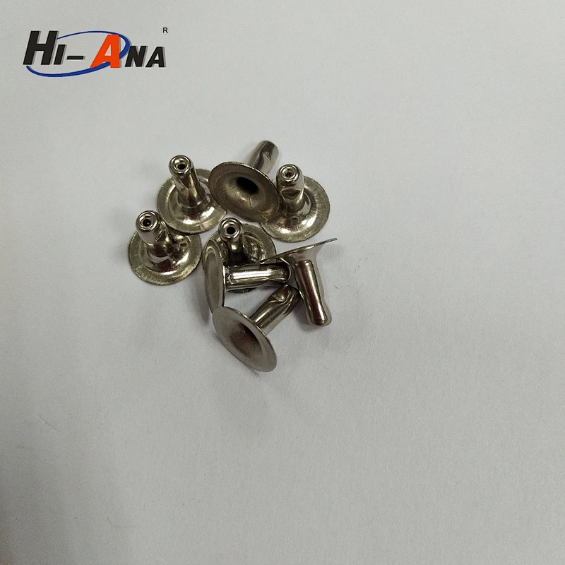 size 6x7mm metal rivet with double face and smooth style China supplier
