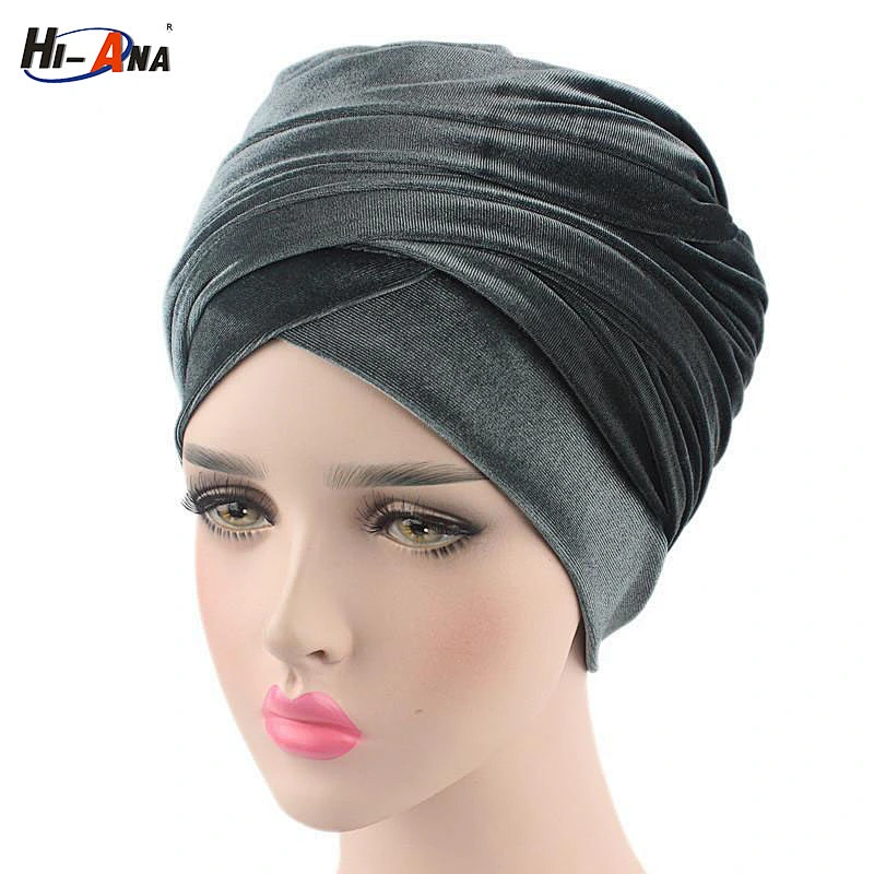 HI-ANA New Ladies velvet turban head tie