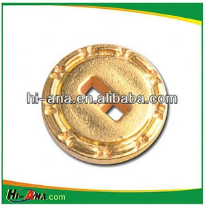 pattern gold sewing button for coat