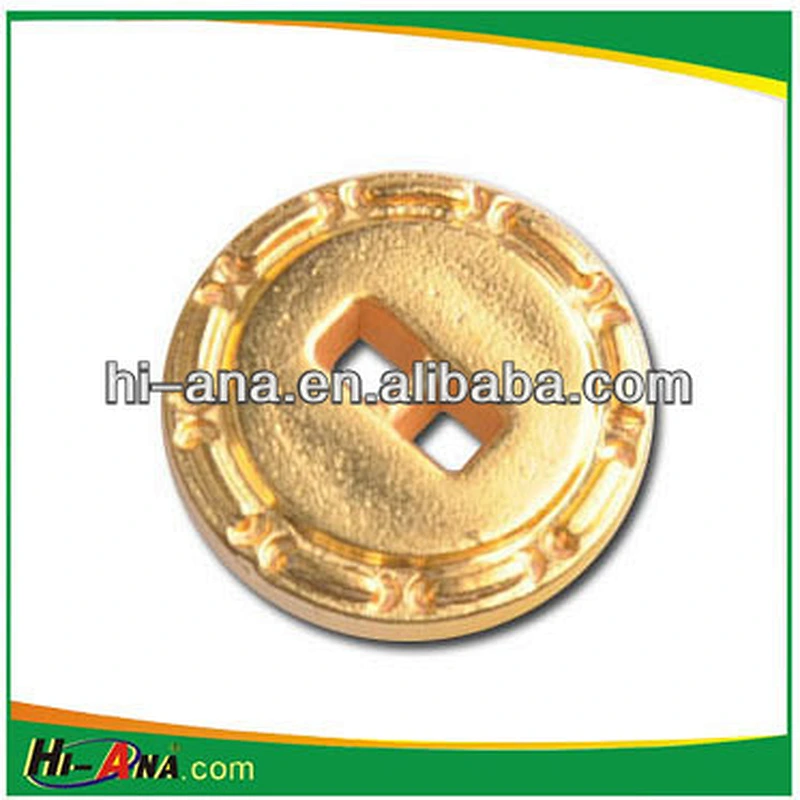 pattern gold sewing button for coat