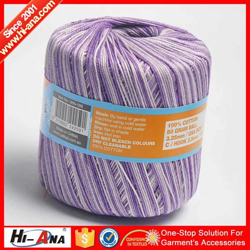 hi-ana thread3 Welcome all the orders Sew Good cotton yarn for knitting