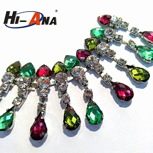 Cheap price china team wholesale different style rhinestone trim by the yard