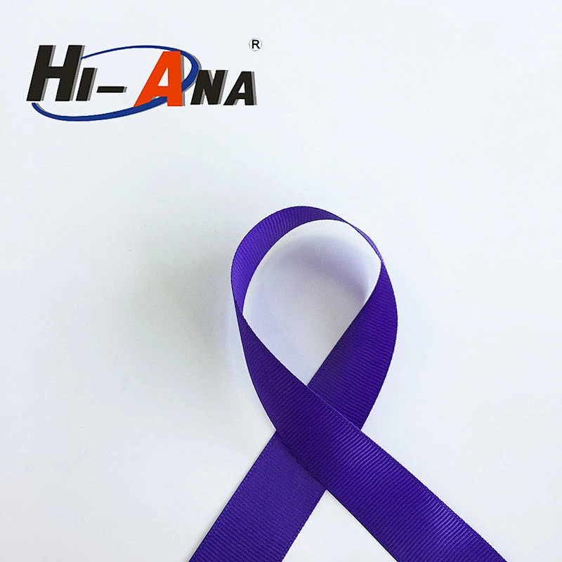 Custom made print logo Good Price cheap grosgrain ribbon