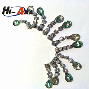 Accept OEM new products team various colors rhinestone strands by the yard