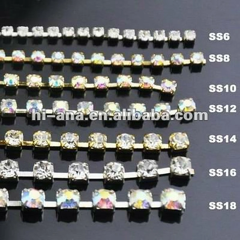 fashion rhinestone chains with claw