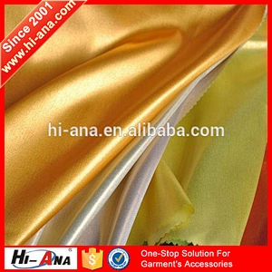 hi-ana fabric2 Know different market style Factory supplier polyester thick satin fabric