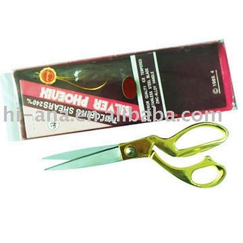 Fashion Tailoring Scissors for fabric with golden handle