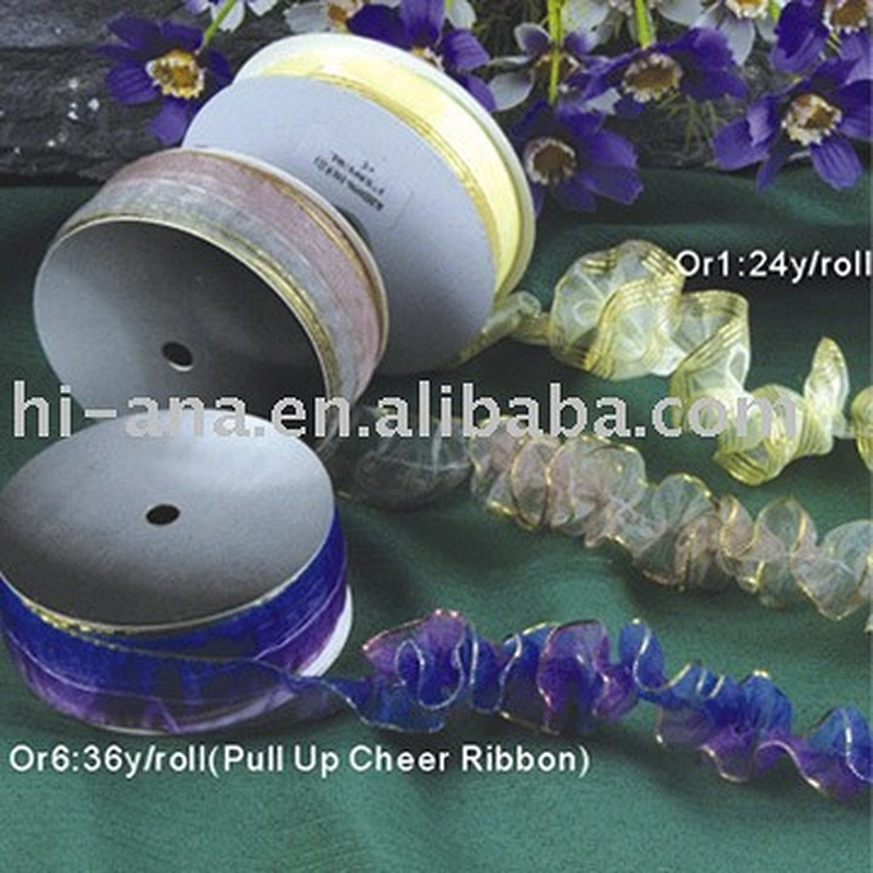 Pull Up cord Organza Ribbon China supplier