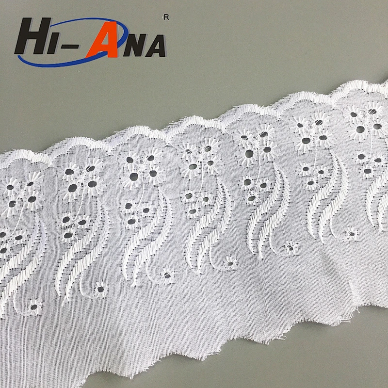 Fully stocked customized designs are accepted swiss lace