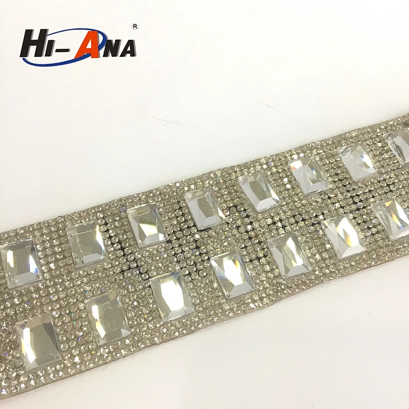 hi-ana rhinestone2 Over 95% accessories exported Top quality beaded lace trim