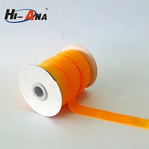 hi-ana ribbon2 One to one order following multi color double sided velvet ribbon
