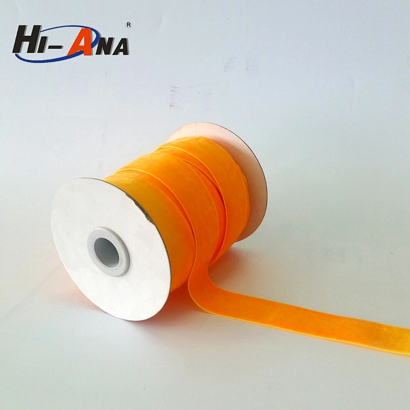 hi-ana ribbon2 One to one order following multi color double sided velvet ribbon