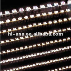 rhinestone cup chain with metal claw