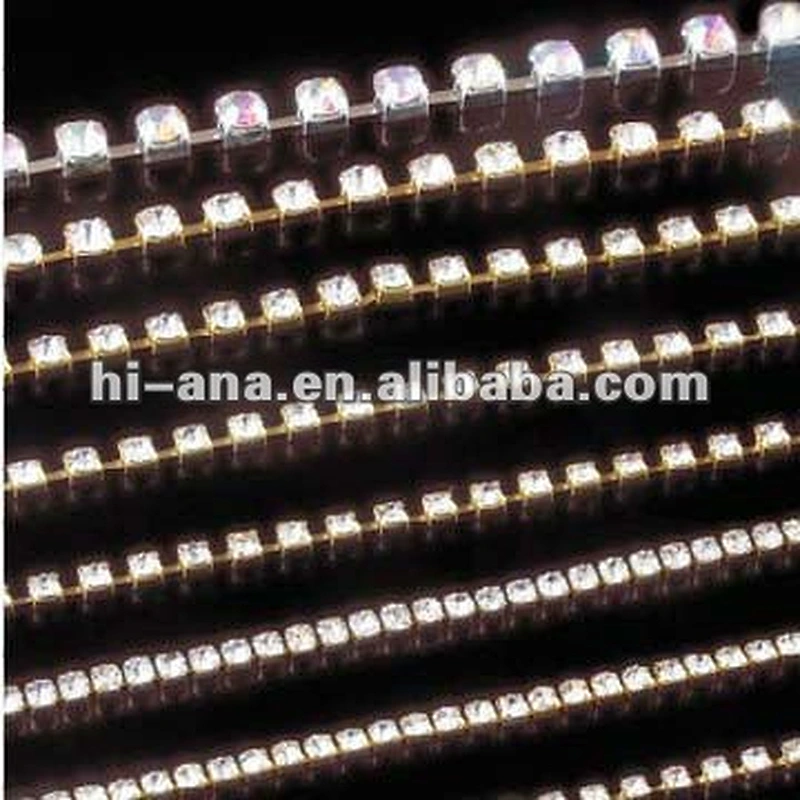 rhinestone cup chain with metal claw