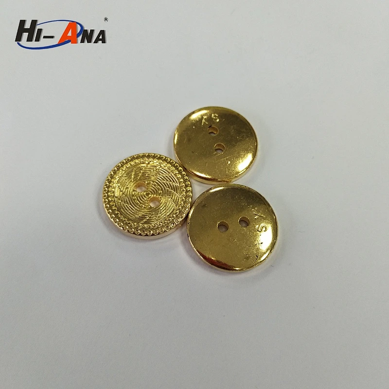 2 hole ABS plastic gold plating buttons