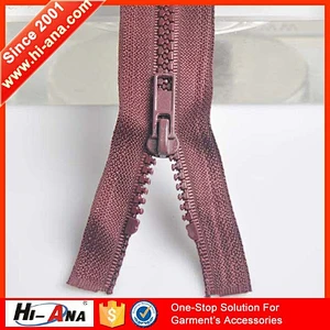 Familiar in OEM and ODM color teeth plastic closet with zipper