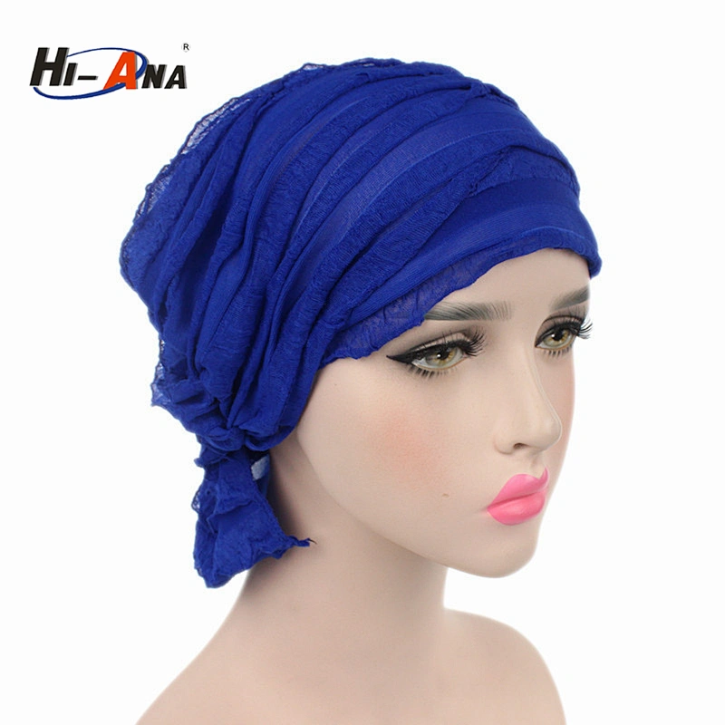 wholesale 2018 New trade two-tone braided head cap India turban hat for women