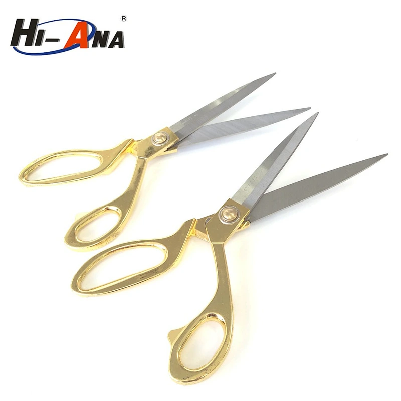 China 10.5inch golden handle tailor scissor