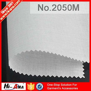 hi-ana fabric2 15 years factory experience Good supplying woven fusible interlining
