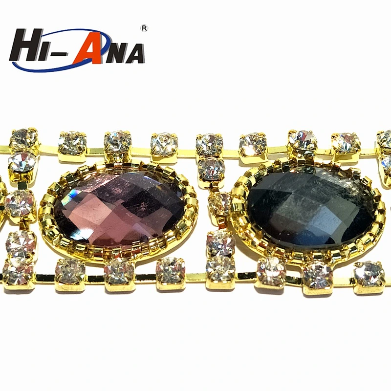 Accept OEM new products team hot selling rhinestone chain trim