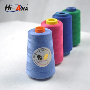 hiana thread3 Guick lead times for samples dyed sewing thread 40s/2 100 polyester