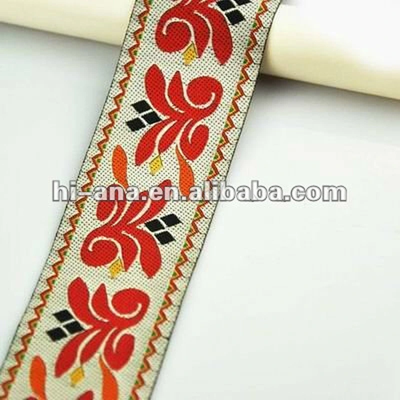 width:38mm traditional jacquard tape China supplier