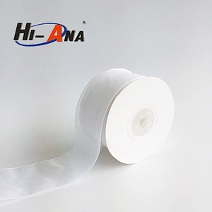 hi-ana ribbon1 Custom made print logo Good Price organza ribbon