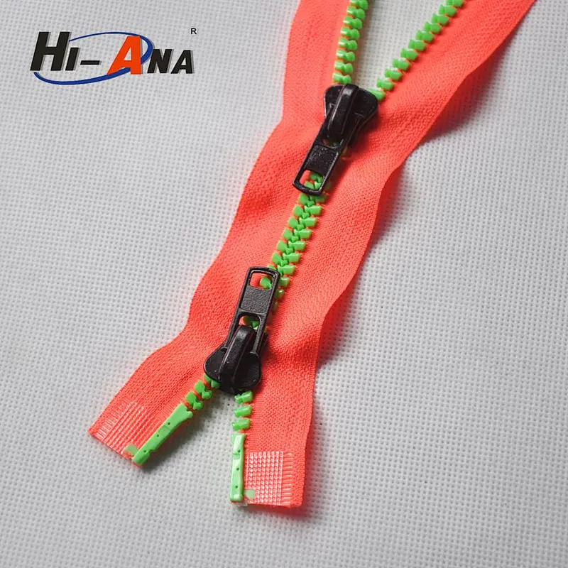 Open End Zipper Double Teeth
