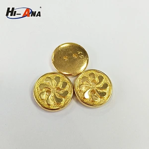 Fashionable Shirt Gold Plastic Buttons