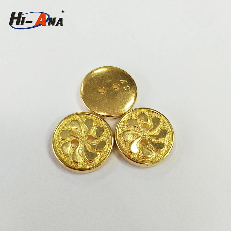 Fashionable Shirt Gold Plastic Buttons