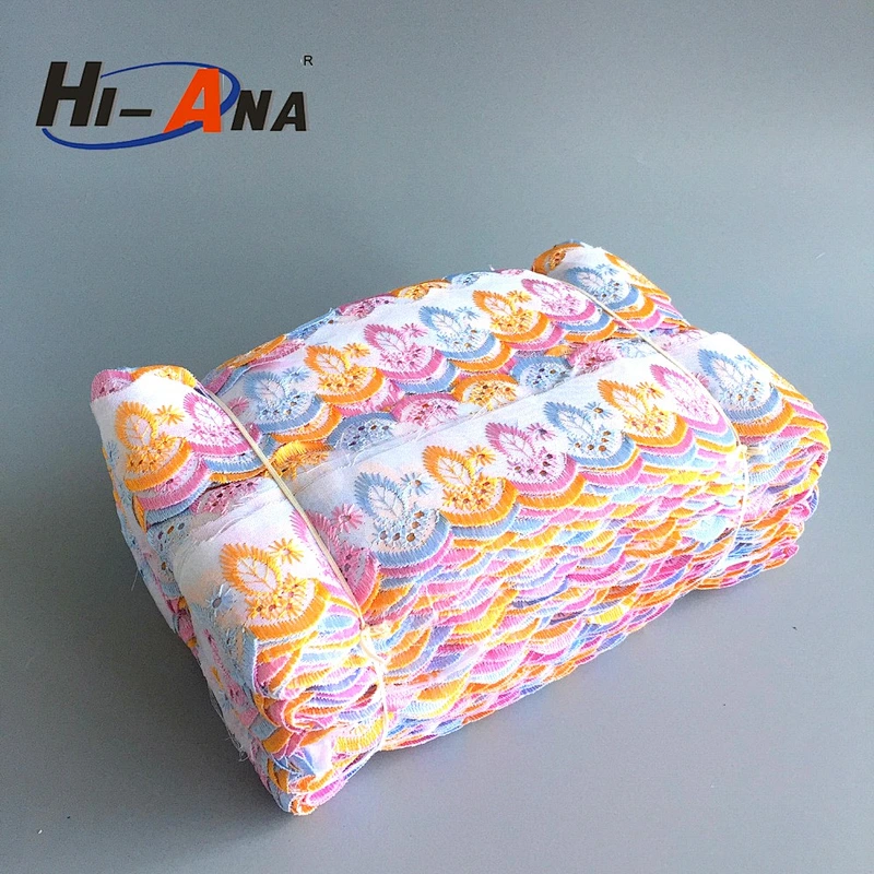 hi-ana lace1 5.5 million units monthly from a 15year upplier Hot sale tissue lace