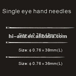 needles sewing single eye