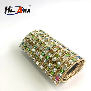 hi-ana rhinestone3 Familiar in OEM and ODM Beautiful rhinestone trim chain